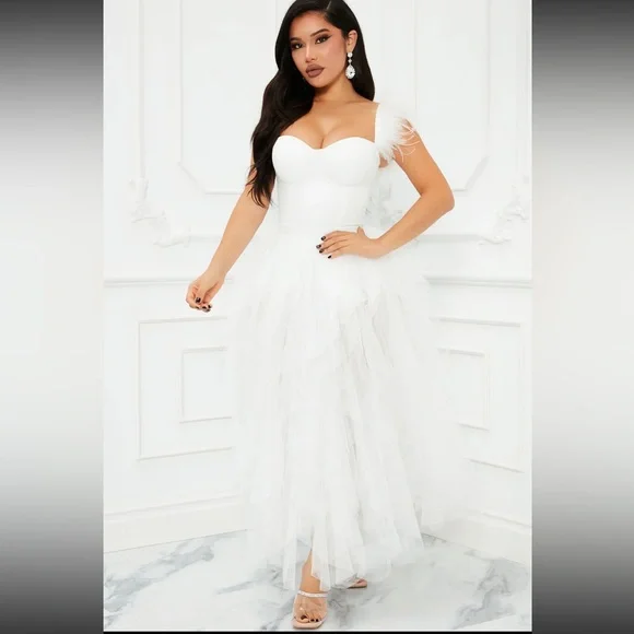 Dresses | Fashion Nova White Dress | Poshmark